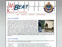 Tablet Screenshot of mybeat.peterboroughpolice.ca